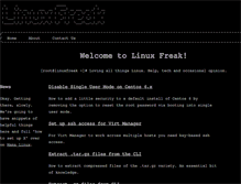 Tablet Screenshot of linuxfreak.org